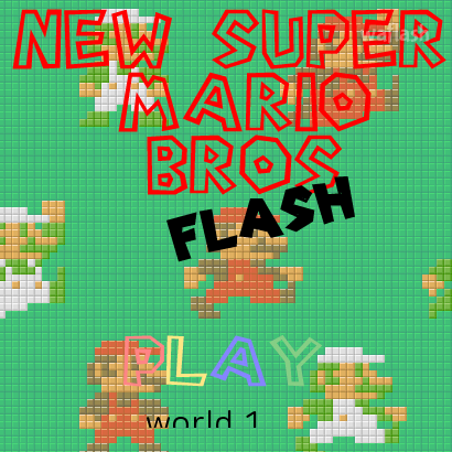 뉴 슈퍼 마리오 브라더스 플래시 (New Super Mario Bros Flash) 게임 화면 1