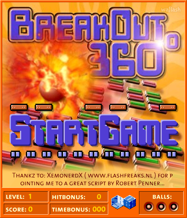 브레이크아웃 360 (BreakOut 360) 게임 화면 1