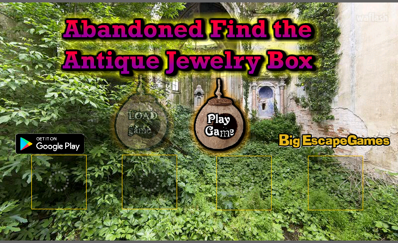 버려진 골동품 보석상자 찾기 (BEG Abandoned Find the Antique Jewelry Box) 게임 화면 1