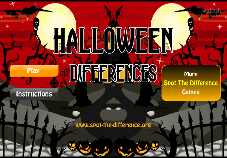 틀린그림찾기 - 할로윈 디퍼런시스 (Halloween Differences) 게임 화면 1
