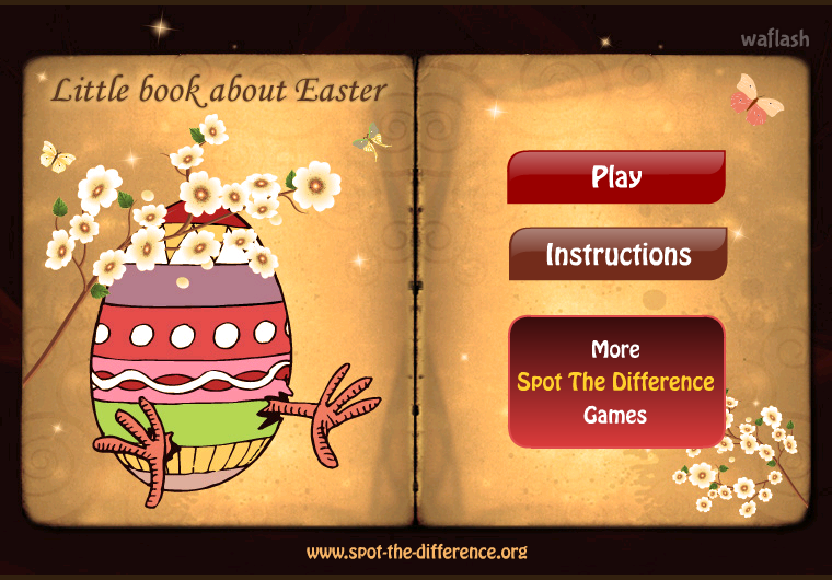 틀린그림찾기 - Little book about Easter 게임 화면 1