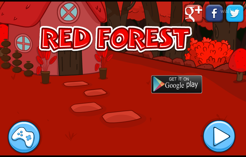 빨간숲 탈출 (Mirchi Red Forest) 게임 화면 1