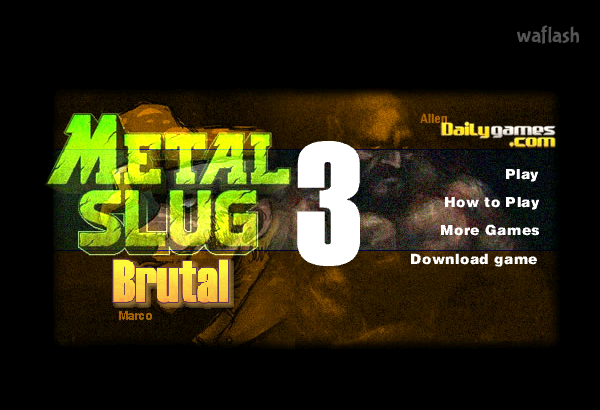 메탈 슬러그 3 브루탈 마르코 (Metal Slug 3 Brutal Marco) 게임 화면 1