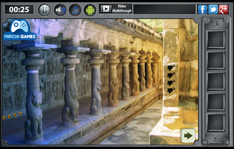 사원 탈출 (Mirchi Escape From Temple) 게임 화면 2