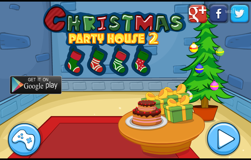 크리스마스 파티 하우스 2 (Mirchi Christmas Party House 2) 게임 화면 1