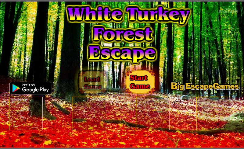 흰 칠면조 숲 탈출 (BEG White Turkey Forest Escape) 게임 화면 1