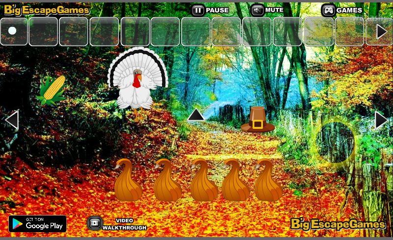 흰 칠면조 숲 탈출 (BEG White Turkey Forest Escape) 게임 화면 2
