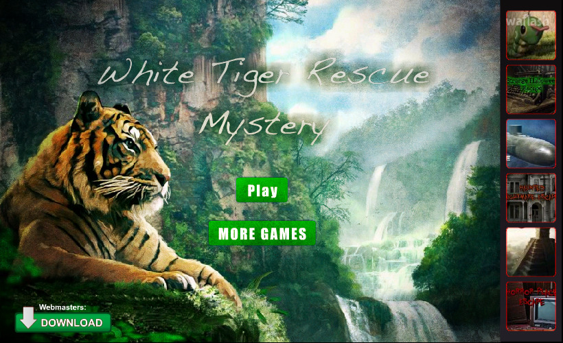 화이트 타이거 레스큐 미스터리 (White Tiger Rescue Mystery) 게임 화면 1