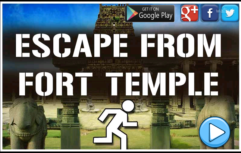이스케이프 프롬 포트 템플 (Mirchi Escape From Fort Temple) 게임 화면 1