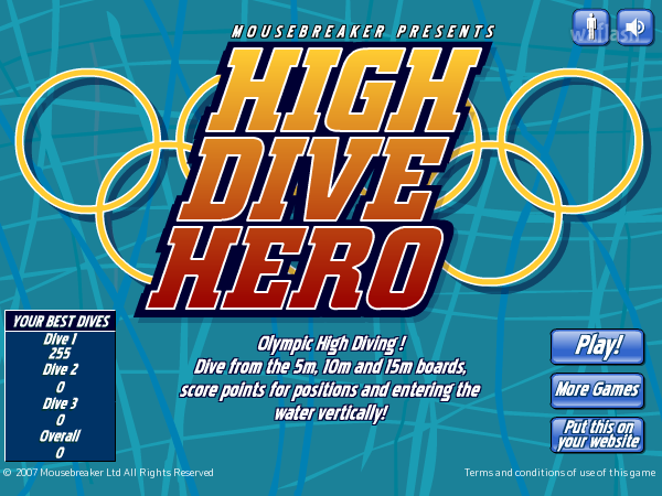 하이 다이브 히어로 (High Dive Hero) 게임 화면 1