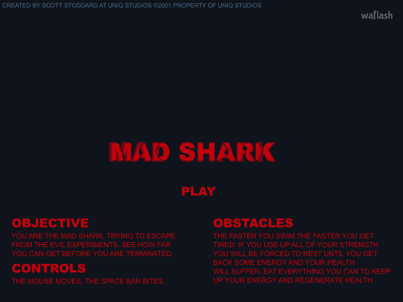 매드 샤크 (Mad Shark) 게임 화면 1