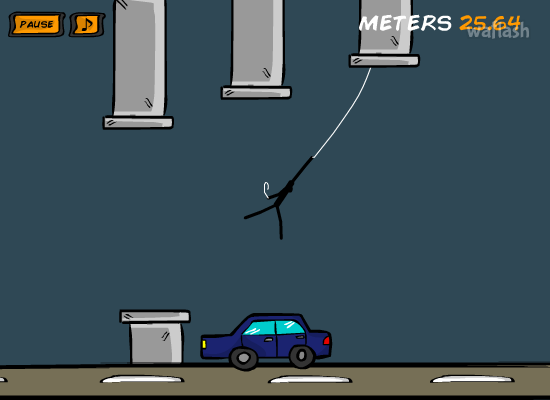 스파이더 스틱맨2 (Spider Stickman 2 - City Traffic) 게임 화면 2