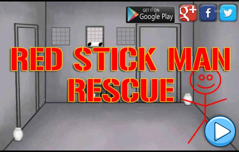 레드 스틱맨 구출 (Red Stick Man Rescue) 게임 화면 1