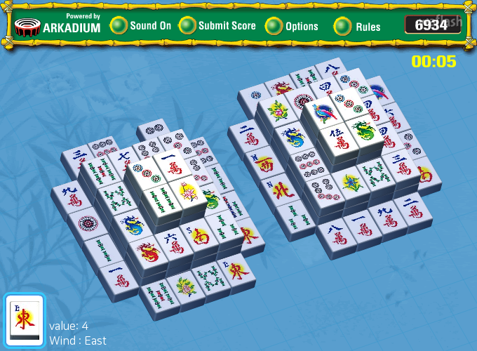 Mahjongg Garden 게임 화면 2