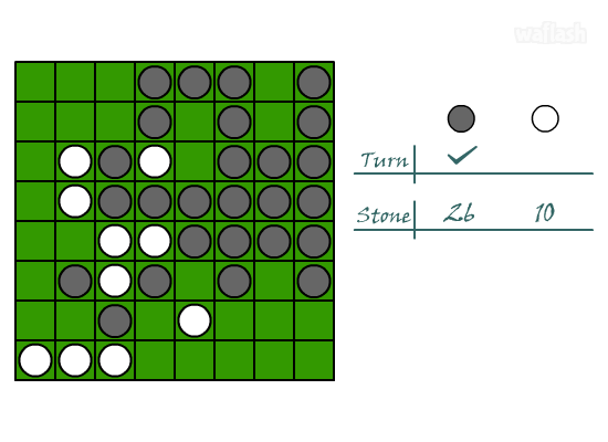 리버시 (Reversi) 게임 화면 2