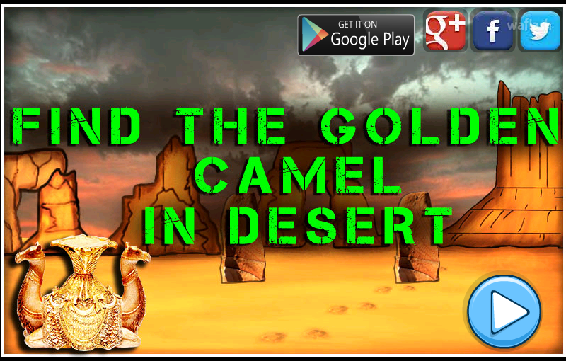 황금낙타 찾기 - Mirchi Escape Find The Golden Camel in Desert 게임 화면 1