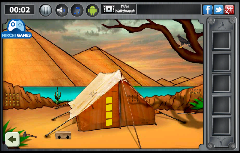 황금낙타 찾기 - Mirchi Escape Find The Golden Camel in Desert 게임 화면 2