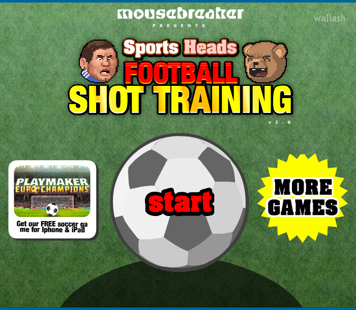 Sports Heads Football: Shot Training 게임 화면 1