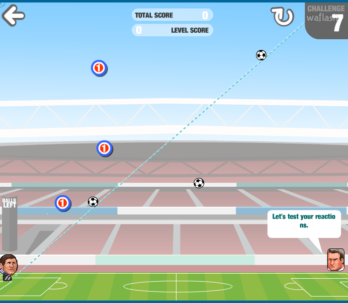 Sports Heads Football: Shot Training 게임 화면 2