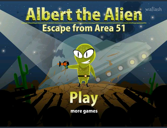 Albert the Alien: Escape from Area 51 게임 화면 1