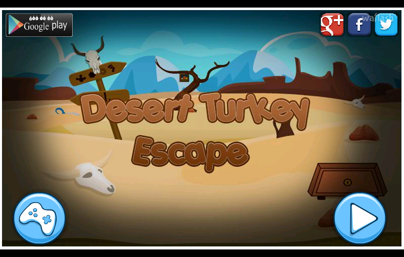 MIRCHI 사막 칠면조 탈출 (Desert Turkey Escape) 게임 화면 1