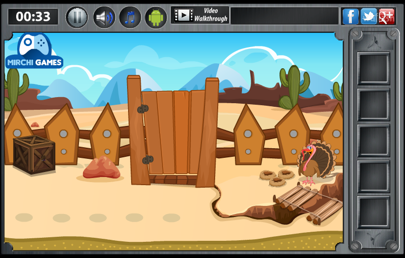 MIRCHI 사막 칠면조 탈출 (Desert Turkey Escape) 게임 화면 2
