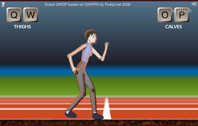Grace QWOP 게임 화면 2