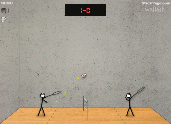 스틱맨 배드민턴 (Stick Figure Badminton) 게임 화면 2
