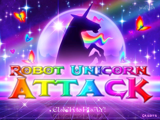 로봇 유니콘 어택 (Robot Unicorn Attack) 게임 화면 1