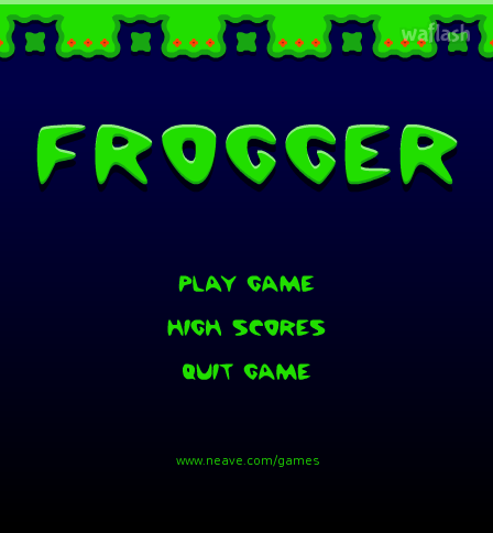 Frogger - 길건너기 게임 화면 1