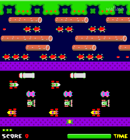 Frogger - 길건너기 게임 화면 2
