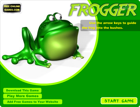 Frogger - 길건너기 게임 화면 1
