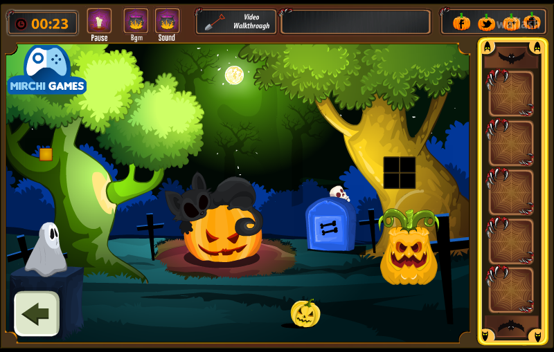 MIRCHI 으스스한 보물 찾기 (펌킨 하우스) Find Spooky Treasure (Pumpkin House) 게임 화면 2