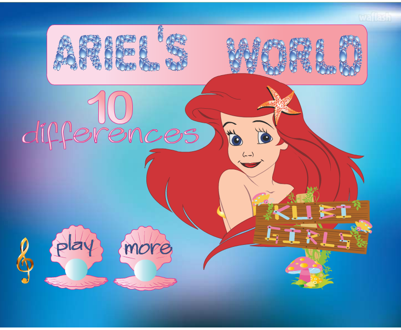 틀린그림찾기 - 에리얼 월드 (Ariel's World) 게임 화면 1