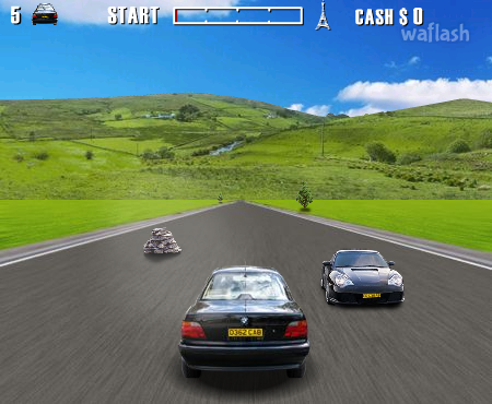 액션 드라이빙 게임 (Action Driving Game) 게임 화면 2