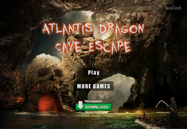 아틀란티스 드래곤 동굴 탈출 (Atlantis Dragon Cave Escape) - FreeRoomEscape 게임 화면 1
