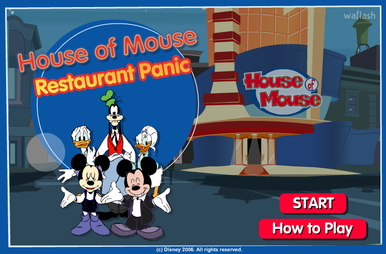하우스 오브 마우스 레스토랑 패닉 (House of Mouse Restaurant Panic) 게임 화면 1