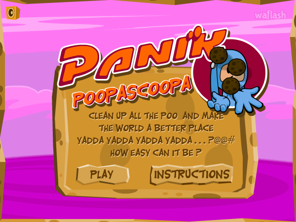 패닉 푸파스쿠파 (Panik Poopascoopa) 게임 화면 1