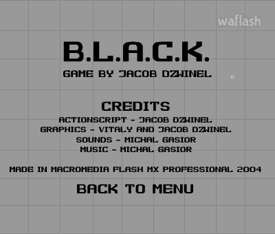 블랙 B.L.A.C.K. 게임 화면 1