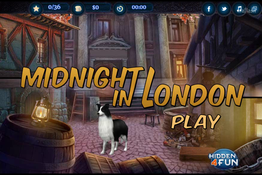 Hidden4fun 숨은그림찾기 - 미드나잇 인 런던 (Midnight in London) 게임 화면 1