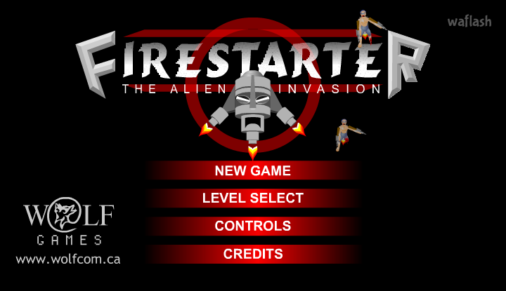 파이어 스타터: 더 에일리언 인베이젼 (FireStarter: The Alien Invasion) 게임 화면 1