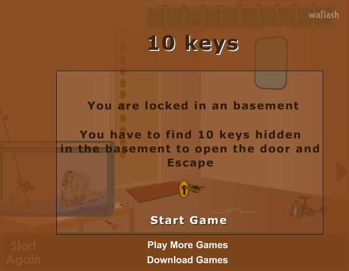 10 keys 방탈출 게임 게임 화면 1