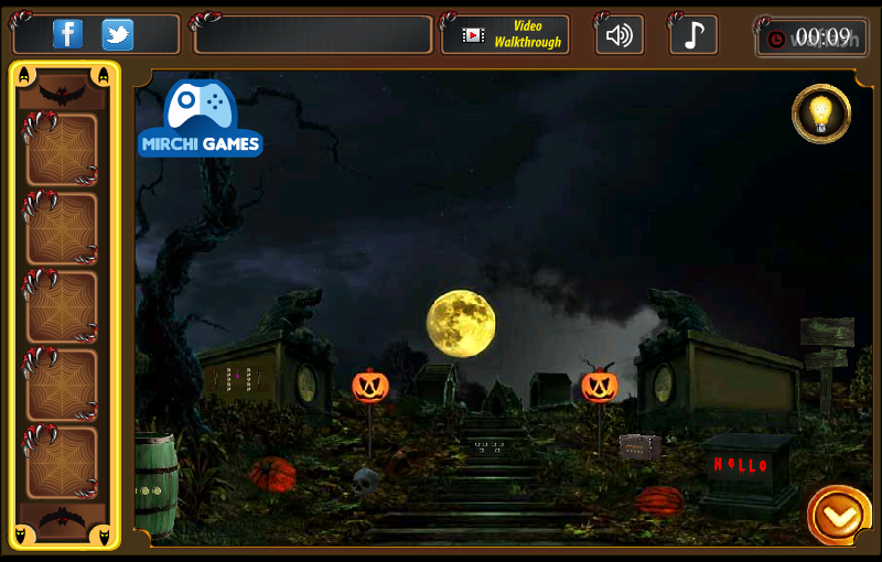 MIRCHI 밤의 묘지 탈출 (The Night Graveyard Escape) 게임 화면 2