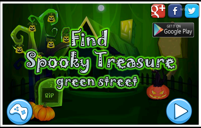 MIRCHI 으스스한 보물찾기: 그린 스트릿 (Find Spooky Treasure: Green Street) 게임 화면 1