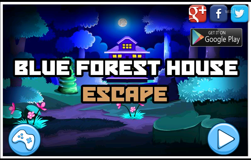MIRCHI 블루 포레스트 하우스 이스케이프 (Blue Forest House Escape) 게임 화면 1