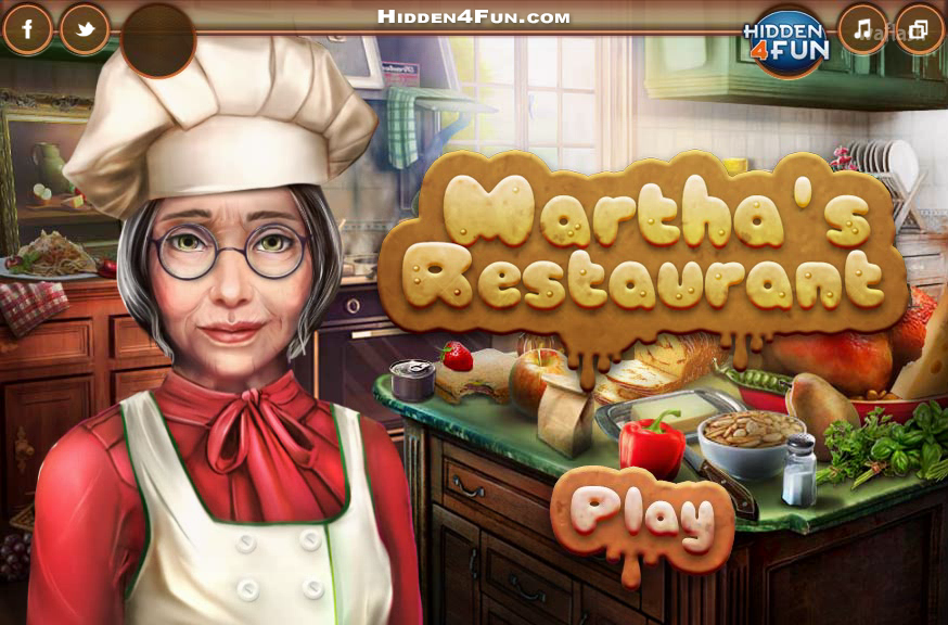 Hidden4fun 숨은그림찾기 - Martha's Restaurant 게임 화면 1