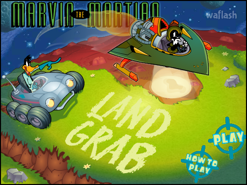 화성인 마빈 땅따먹기 (Marvin The Martian Land Grab) 게임 화면 1