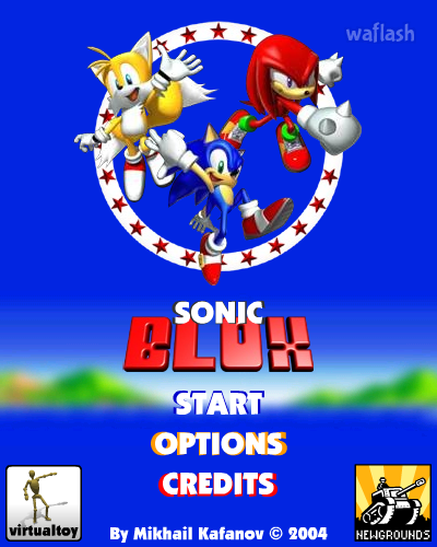 Sonic Blox - 테트리스 (Tetris) 게임 화면 1