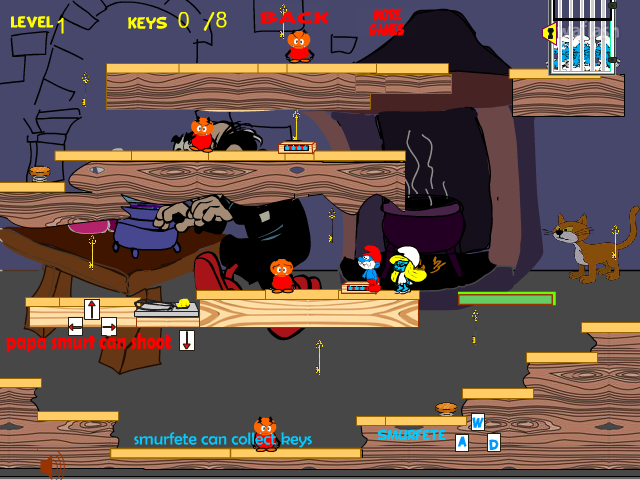 스머프 미로 탈출 (Smurfs Labyrinth Escape) 게임 화면 2