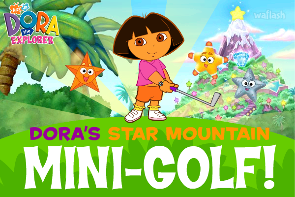 도라 스타 마운틴 미니 골프 (Dora's Star Mountain Mini-Golf) 게임 화면 1